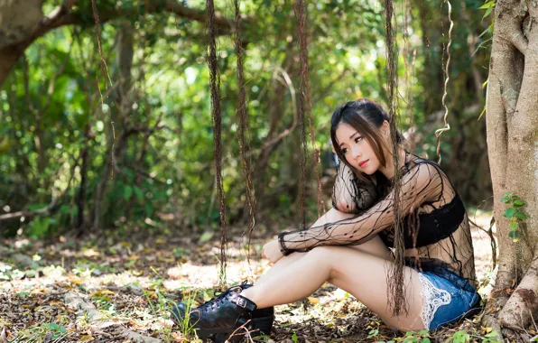 Картинка лето, девушка, азиатка