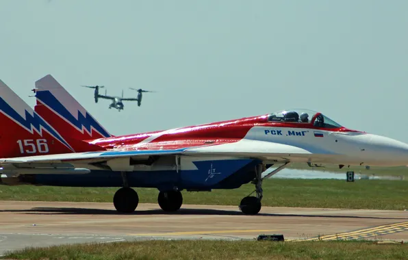 Картинка истребитель, аэродром, многоцелевой, MiG-29, МиГ-29