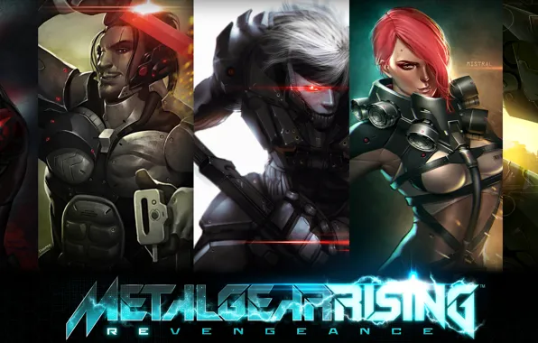 Art, Sam, Raiden, Metal Gear Rising: Revengeance, Jack the Ripper, Cyborg Ninja, Sundowner, Bloodlust