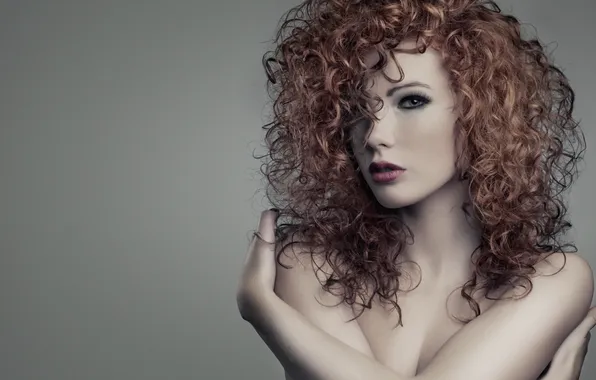 Взгляд, девушка, фон