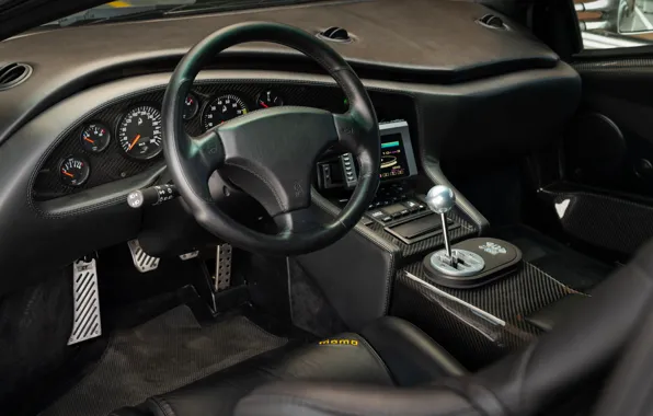 Lamborghini, Diablo, car interior, Lamborghini Diablo GT