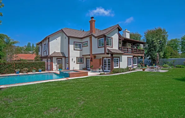 Pool, hillside, terrace, San-Juan Capistrano