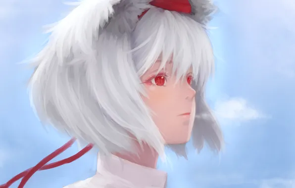 Девушка, ушки, Inubashiri Momiji, Tohou Project