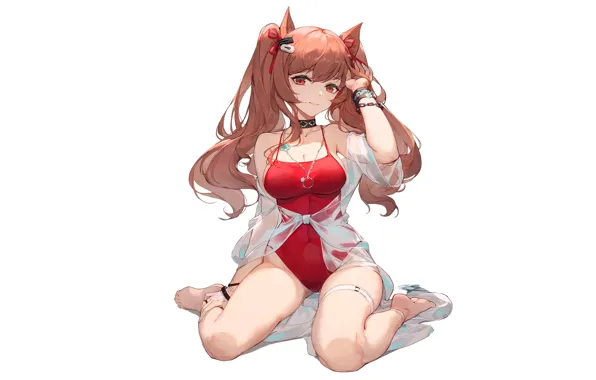 Kawaii, girl, hot, sexy, Anime, cat, pretty, swimsuit