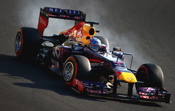 Картинка формула 1, болид, race, formula one, red bull, Sebastian Vettel, себастьян феттель