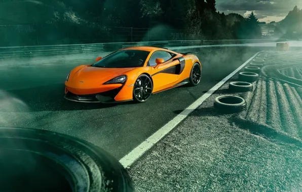 Дорога, авто, McLaren, Orange, Novitec, 570S