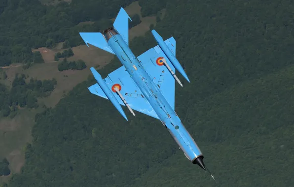 Картинка Истребитель, Ракеты, МиГ-21, ОКБ Микояна и Гуревича, ВВС Румынии, ПТБ