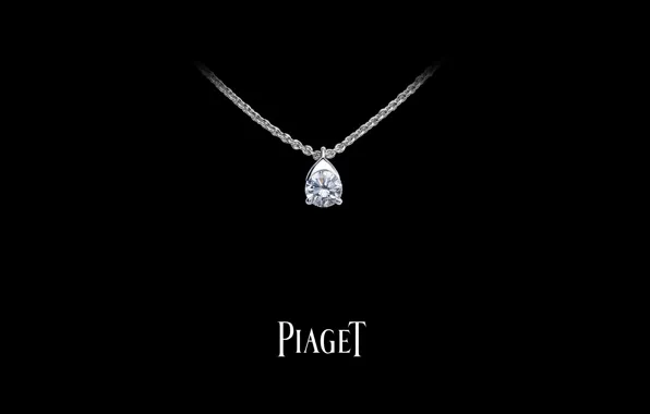 Камень, кулон, цепочка, diamond, PIAGET