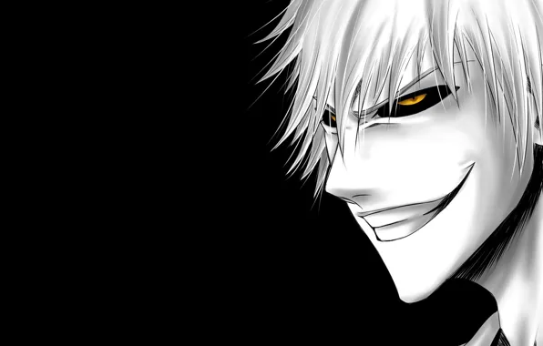 Взгляд, улыбка, Bleach, Блич, пустой, Хичиго
