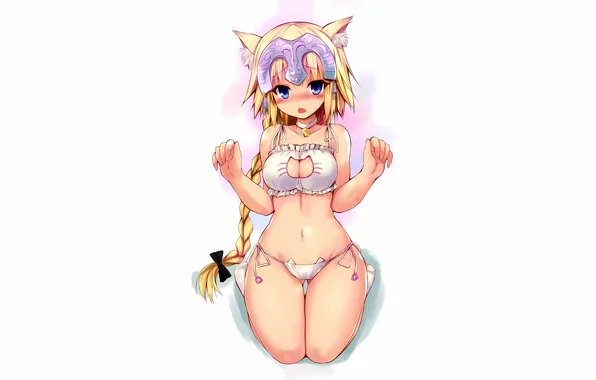 Girl, sexy, lingerie, pantsu, bra, cleavage, panties, long hair