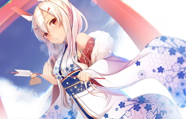 Девушка, аниме, арт, стрела, ayanami, azur lane