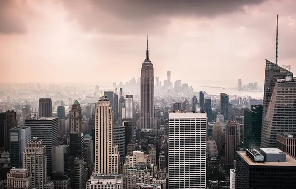Город, Нью-Йорк, США, Манхэттен, Нью Йорк, New York City, Empire State Building