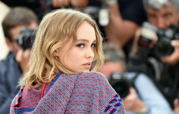 Поза, модель, макияж, актриса, фотосессия, hair, Лили-Роуз Депп, Lily-Rose Depp