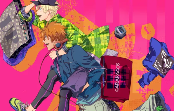 Аниме, арт, бег, парни, Uta no Prince-sama