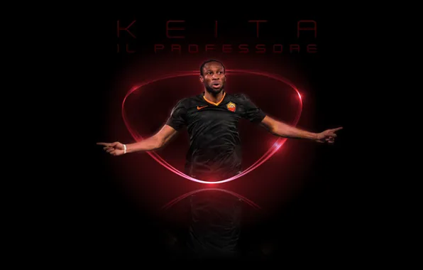 Wallpaper, sport, football, player, AS Roma, Seydou Keita, Il Professore