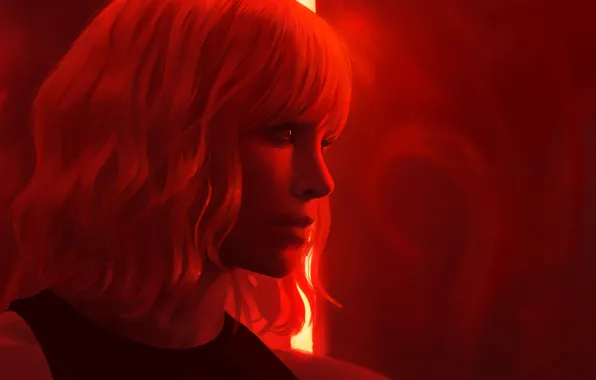 Девушка, Charlize Theron, волосы, арт, блондинка, Lorraine Broughton, Atomic Blonde