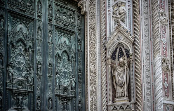Wall, decorated, florence cathedralm