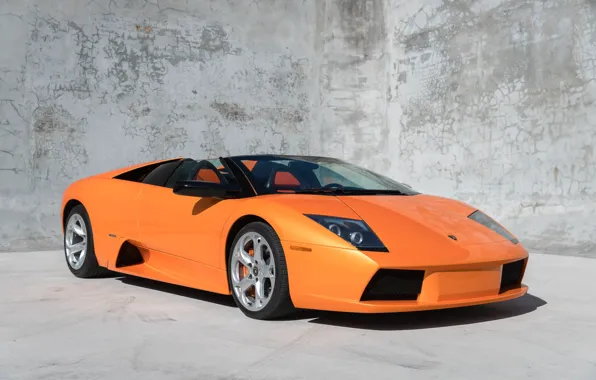 Supercar, Orange Car, Lamborghini Murcielago Roadster, Итальянский Автомобиль