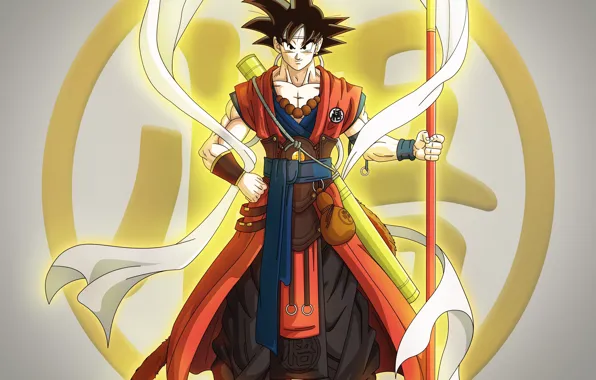 Аниме, воин, арт, парень, Dragon Ball, Драконий жемчуг