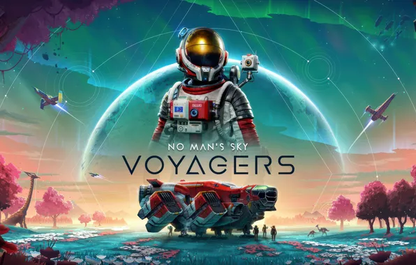 Картинка Games, Wallpaper, Key Art, 2025 Games, No Man's Sky: Voyagers