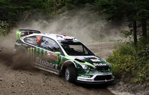 Обои, Rally, ford focus, Stobart
