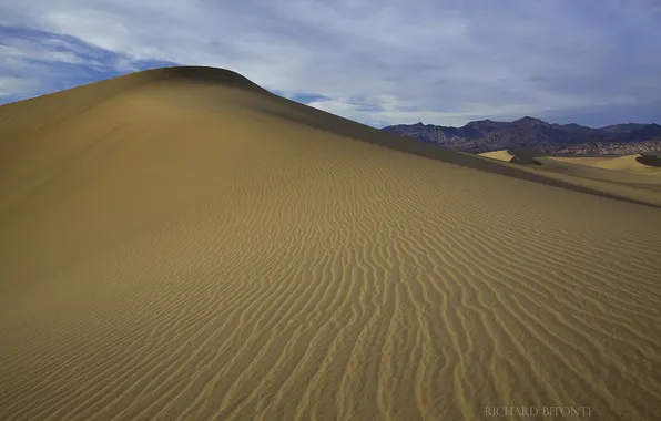 Песок, небо, природа, барханы, пустыня, дюны