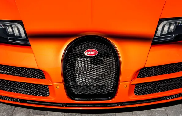 Картинка Bugatti, Veyron, orange, Grand Sport, Vitesse, 16.4, W16, 1200hp