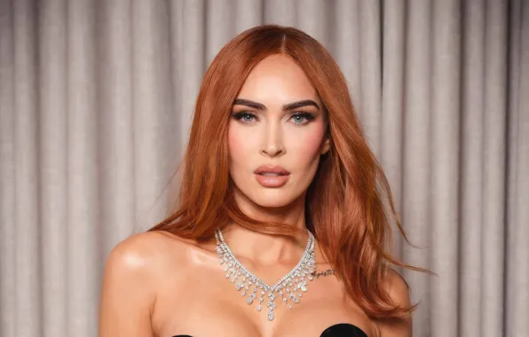 Меган Фокс, Megan Fox, макияж, актриса, тату, рыжая, hair