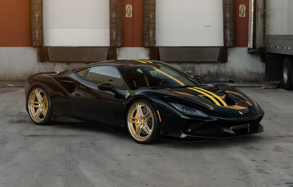 Ferrari, Black, F8 Tributo