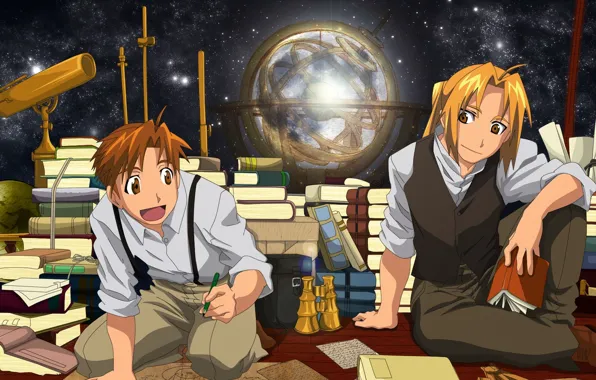 Аниме, парни, братья, Стальной алхимик, Fullmetal Alchemist