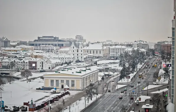 Winter, Belarus, Minsk, Nemiga, Minsk 2021