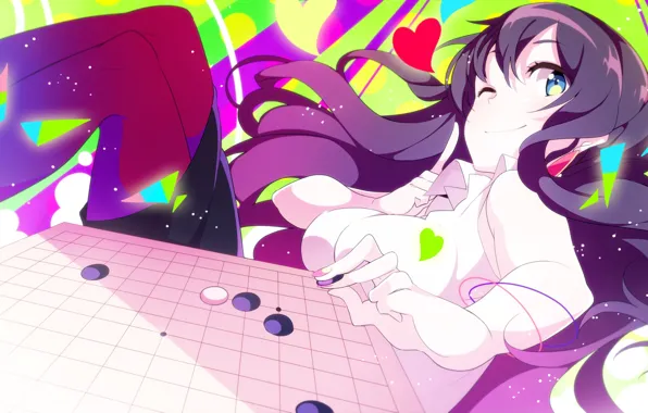 Girl, big, anime, pretty, asian, japanese, oppai, bishojo