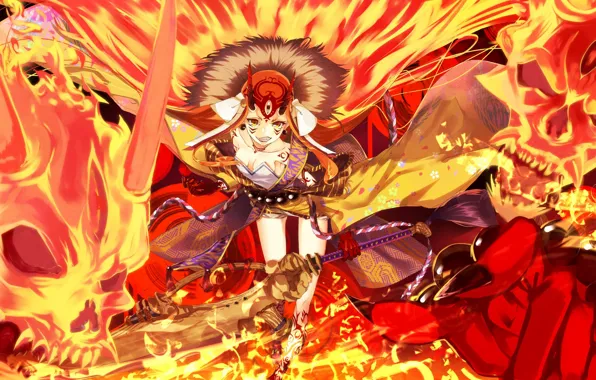 Девушка, аниме, арт, Fate Grand Order, grand order
