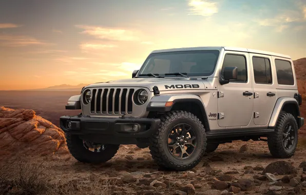 Закат, 2018, Wrangler, Jeep, Unlimited, Moab Edition