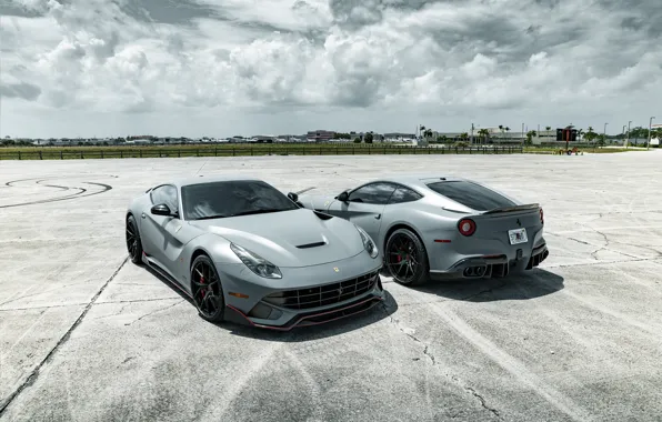 Ferrari, Gray, Berlinetta, F12, Duet