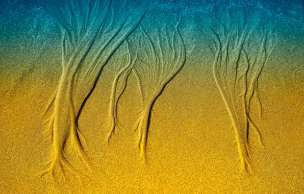 Картинка песок, узор, текстура