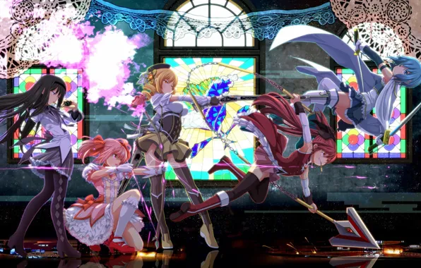 Weapon, anime, asian, manga, japanese, bishojo, seifuku, Puella Magi Madoka Magica