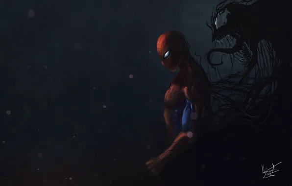 Art, Comics, MARVEL, Venom, Characters, Fan art, Creatures, Comic Art