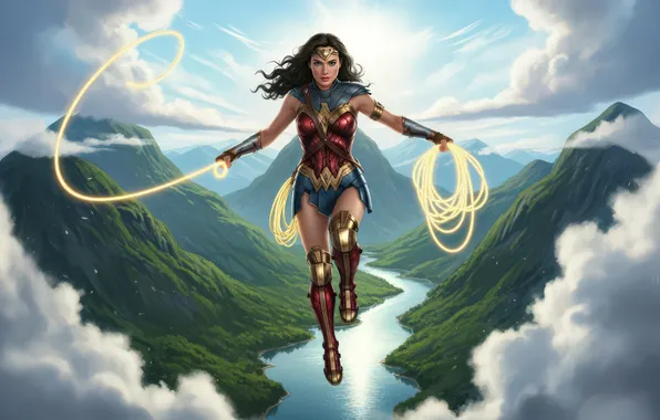 Картинка woman, Sides, justice, Wonder