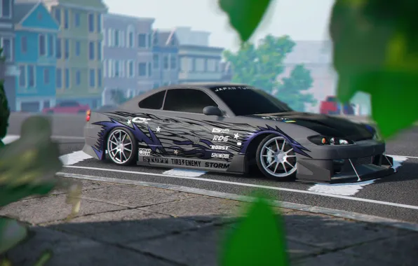 Nissan, games, silvia, carsfromgame, carx, nissan silvia s15