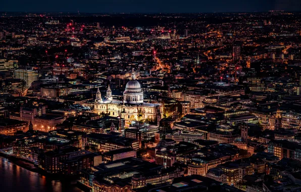 Картинка ночь, город, Лондон