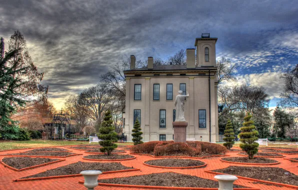 Дом, вилла, сад, особняк, botanical garden, St-Louis