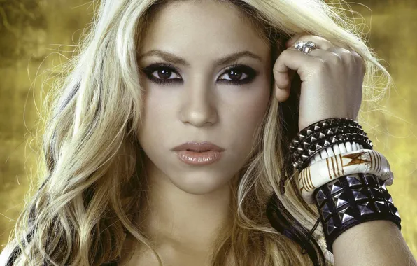 Взгляд, лицо, модель, певица, Shakira