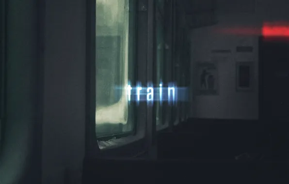 Текст, поезд, свечение, окно, light, wallpaper, сидения, train