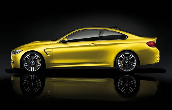 Картинка yellow, Coupe, BMW M4, BMW AG