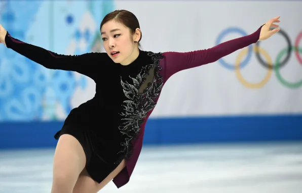 Girl, figure, Yuna, Kim, Skating, Corea, Olimpic