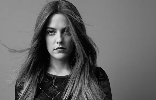 Фото, модель, портрет, актриса, черно-белое, Madame Figaro, Райли Кио, Riley Keough