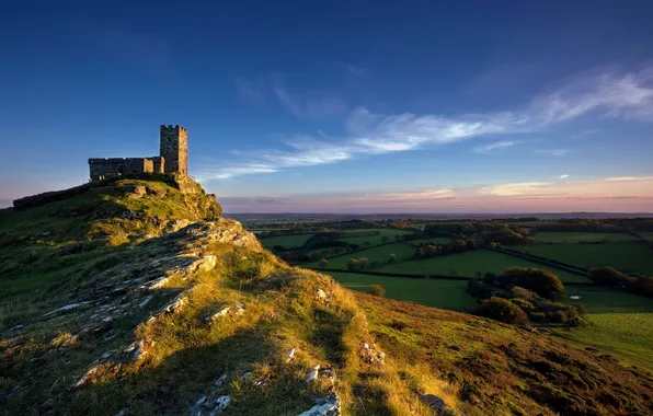 Картинка England, Brentor, Brentor Church