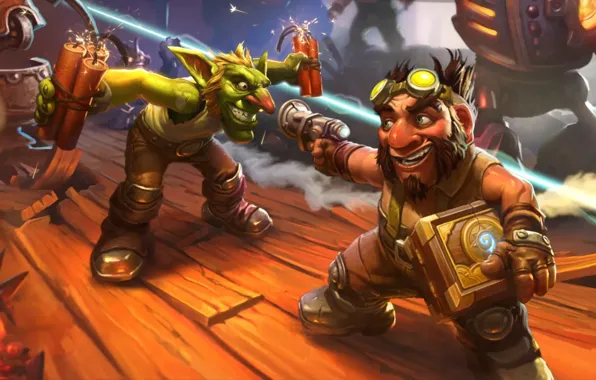 Гном, гоблин, Hearthstone, goblins, gnomes, GvG