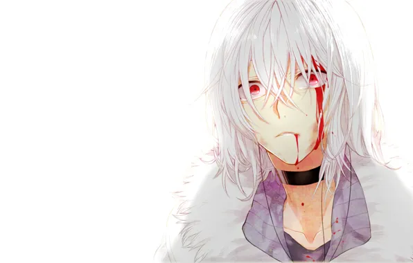 Аниме, to aru majutsu no index, Toaru Kagaku no Railgun, белый фон., accelerator